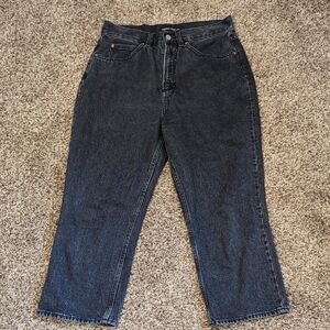 Denim Forum The Pin-up Super High Straight Cropped Jeans Size 31
